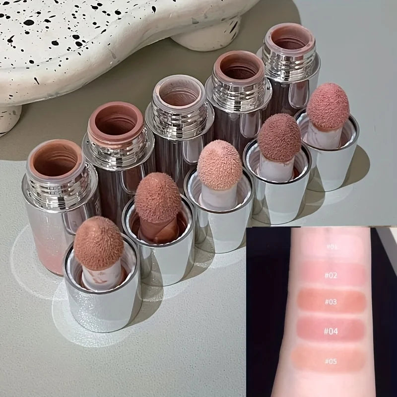 Herorange Liquid Blush Stick, with Sponge Tip, Suitable for Lips and Cheeks, Waterproof and Long-Lasting Color Correction, Suitable for All Skin Color, with Brightening Effect, Birthday Gift, Valentine's Day Gift Net Content 5.8g