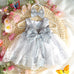 ILLMINIQUE ™ Newborn Photography Outfits Girl  With Big Bow Lace Dress