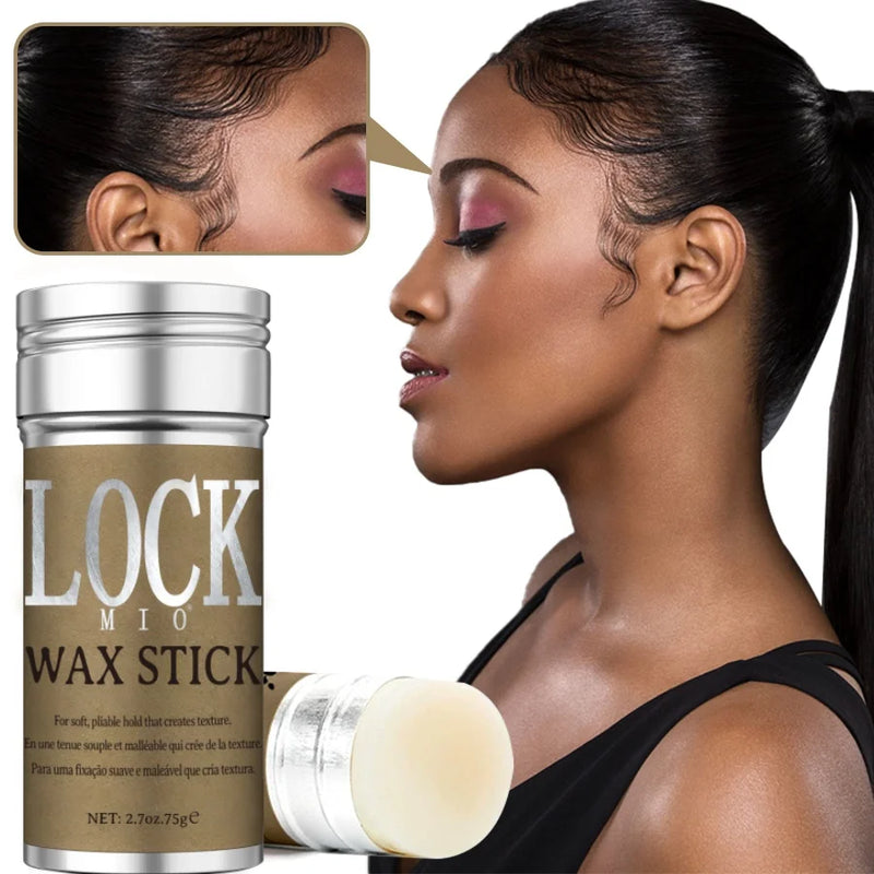 LOCKMIO Hair Wax Stick for Women and Kids Long Lasting Hold Pomade Control Broken Frizz Flyaway Styling Wax for Natural Wigs