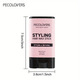 Fruit Flavour Hair Wax Stick, Styling Wax For Smooth Wigs Non-greasy Styling Hair Pomade Stick For Flyaways Edge & Frizz Hair