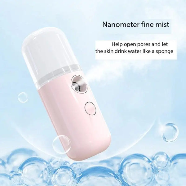 White Hydration Meter Nano Spray Hydration Meter Face Hydration Disinfectant Machine Humidifier Small Steam Face Home Use